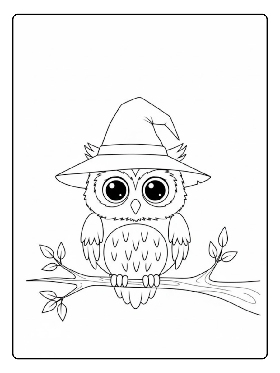 baby eule ausmalvorlage