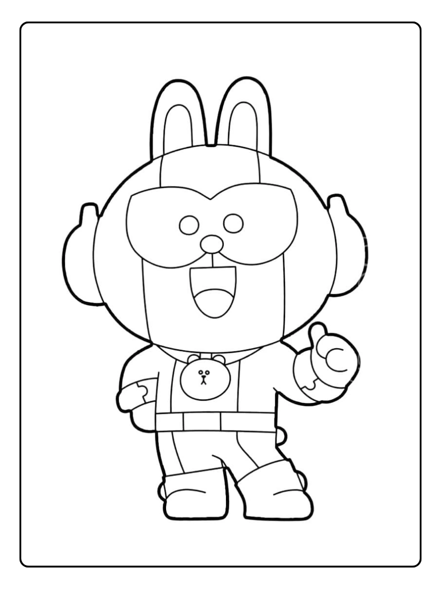 Brawl Stars Ausmalbilder - El Primo