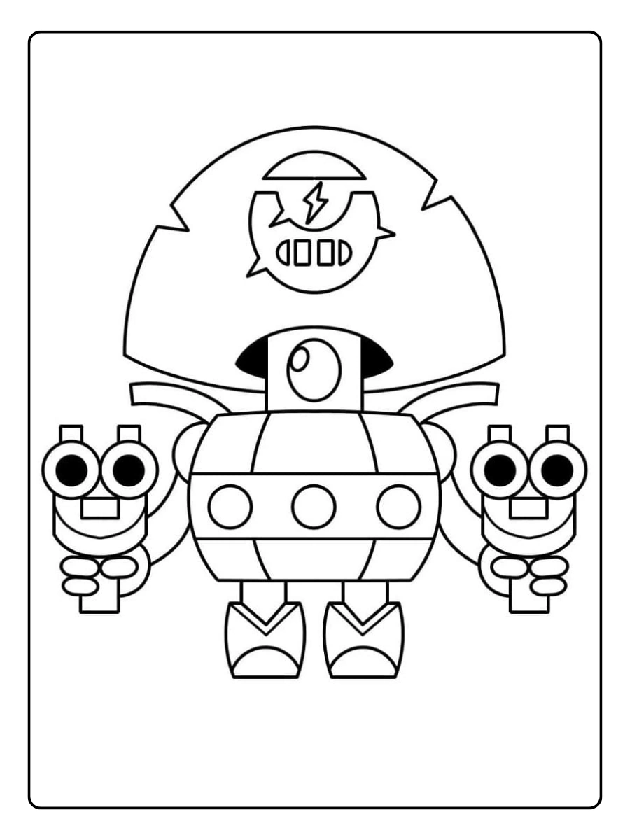 Brawl Stars Ausmalbilder - Tick