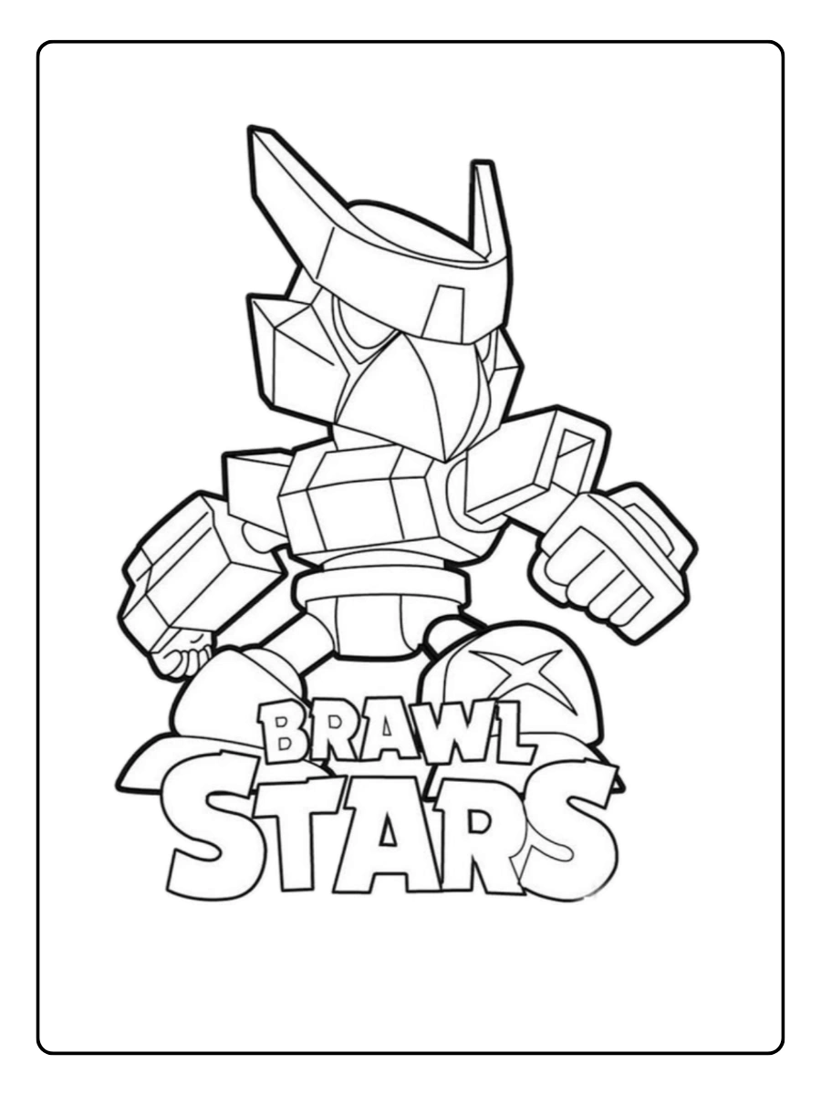 Brawl Stars Ausmalbilder - Mecha Crow