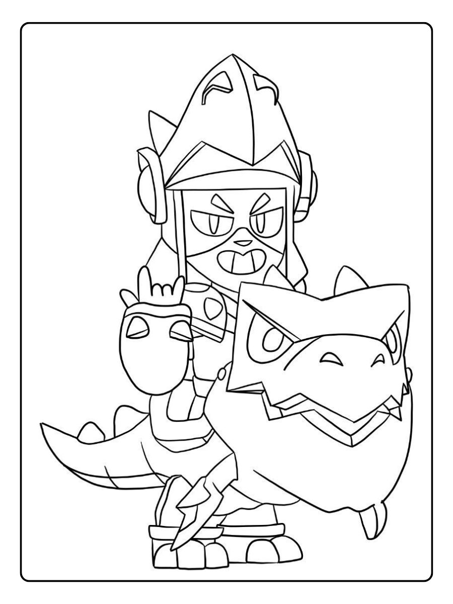 Brawl Stars Ausmalbilder - Buzz