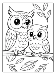 eule malen vorlage druckbar