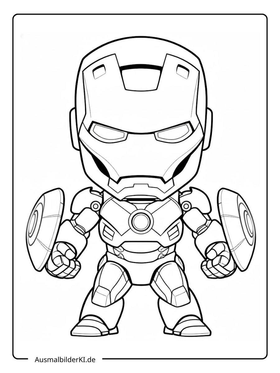 iron man ausmalbild