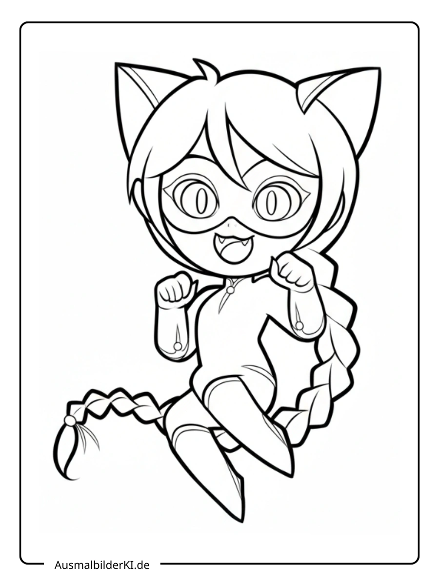 Ladybug Ausmalbilder niedliche Pose.