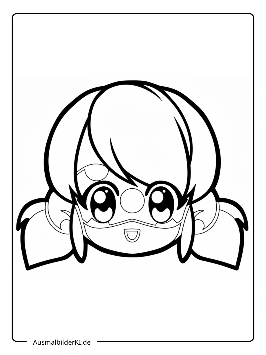 Ladybug Ausmalbilder Gesicht Marinette.