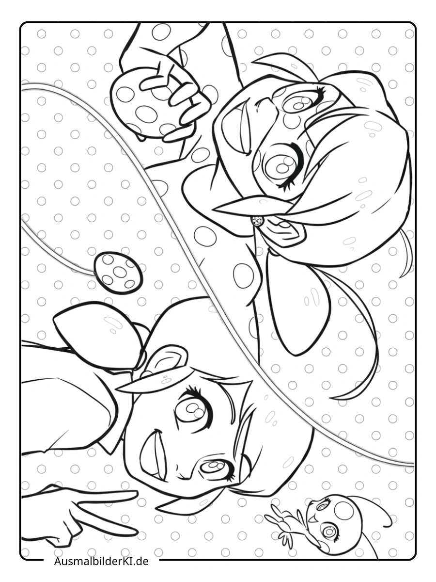 Ladybug Ausmalbilder Nahaufnahme Gesicht.