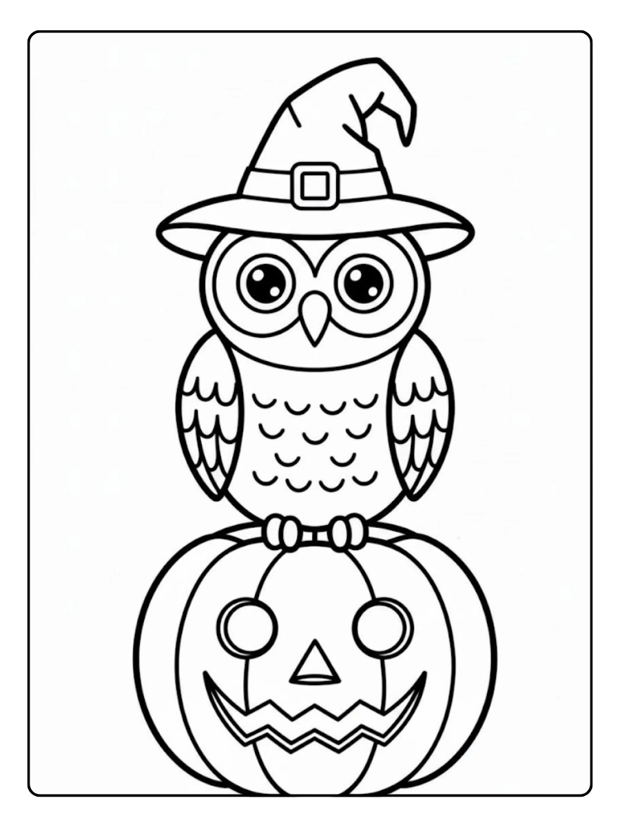 realistische eule ausmalvorlage