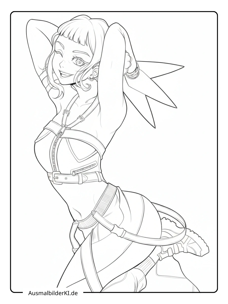 zoey ausmalbilder (kpop demon hunters ) (10)