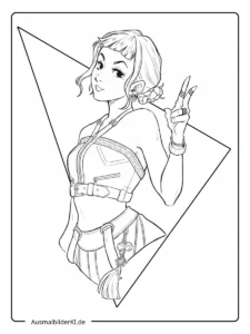 zoey ausmalbilder (kpop demon hunters ) (16)