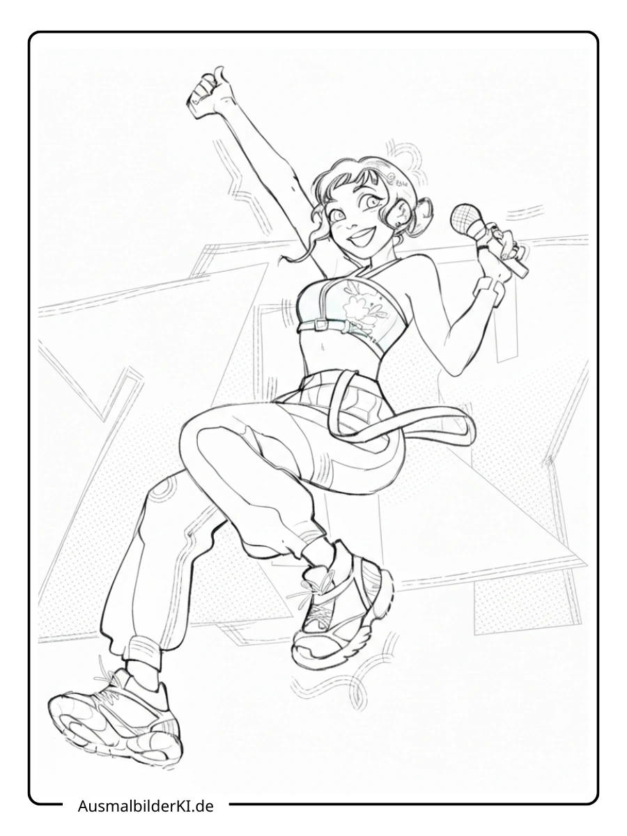 zoey ausmalbilder (kpop demon hunters ) (19)