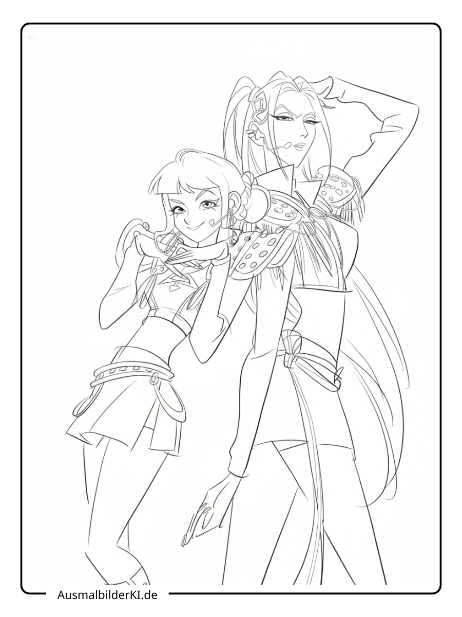 zoey ausmalbilder (kpop demon hunters ) (21)