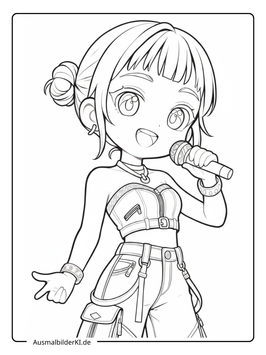 zoey ausmalbilder (kpop demon hunters ) (22)