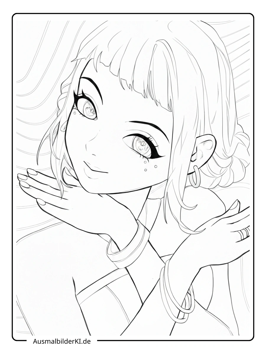 zoey ausmalbilder (kpop demon hunters ) (23)