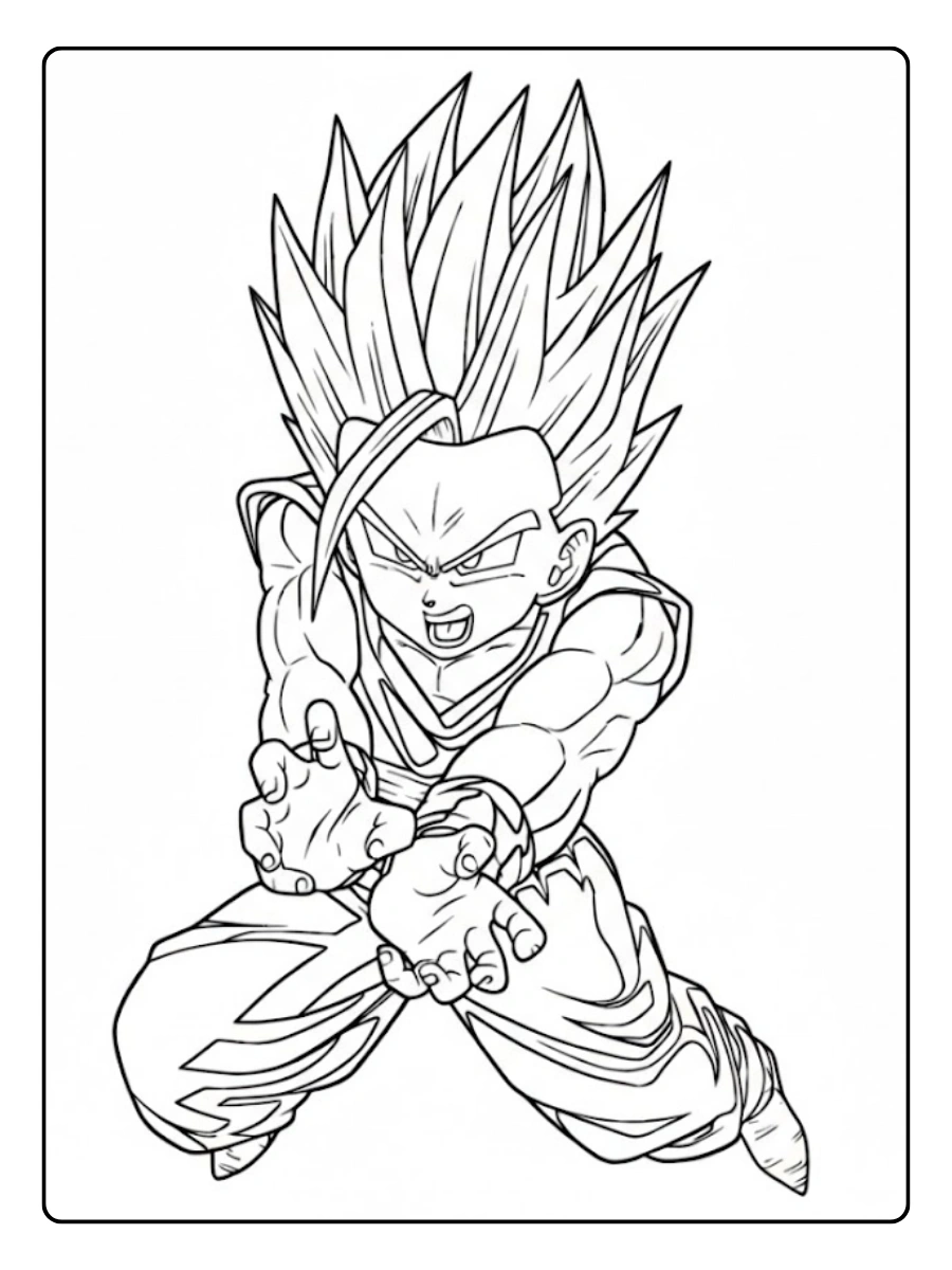 Dragonball Ausmalbilder für Kinder