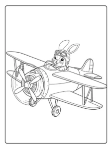 Flugzeug Ausmalbild (7)