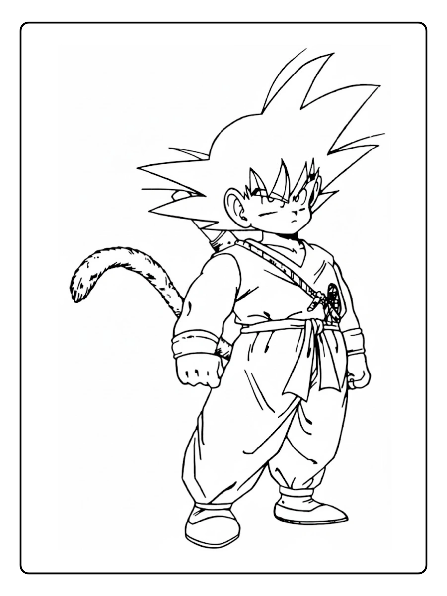 Goku Dragonball Ausmalbilder