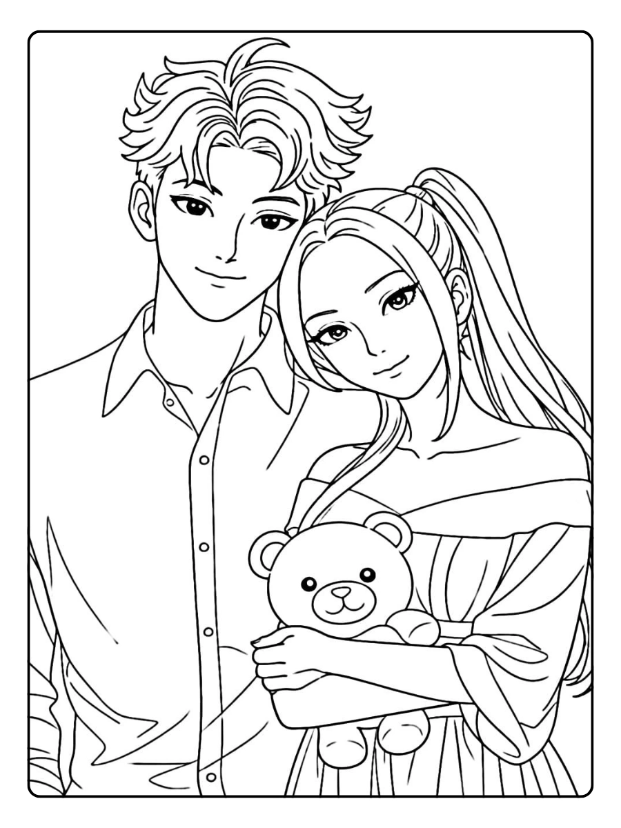 KPop Demon Hunters Valentinstag Ausmalbilder (5)