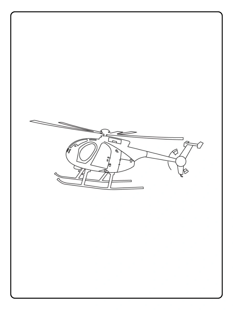 Polizeihubschrauber Ausmalbild (14)