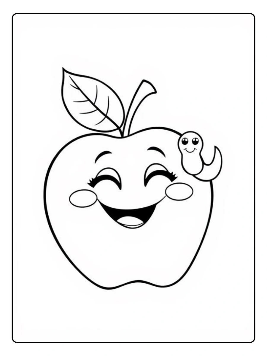 apfel ausmalbild (13)