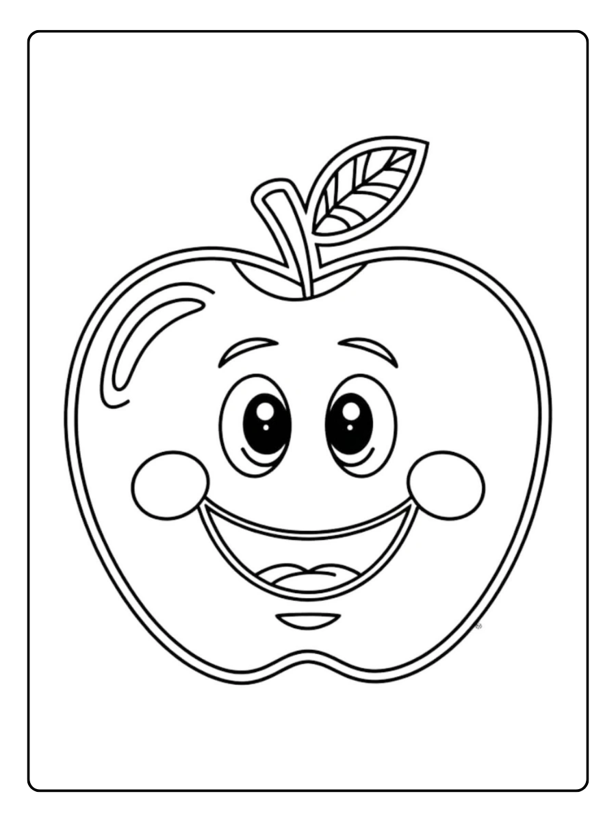 apfel ausmalbild (14)