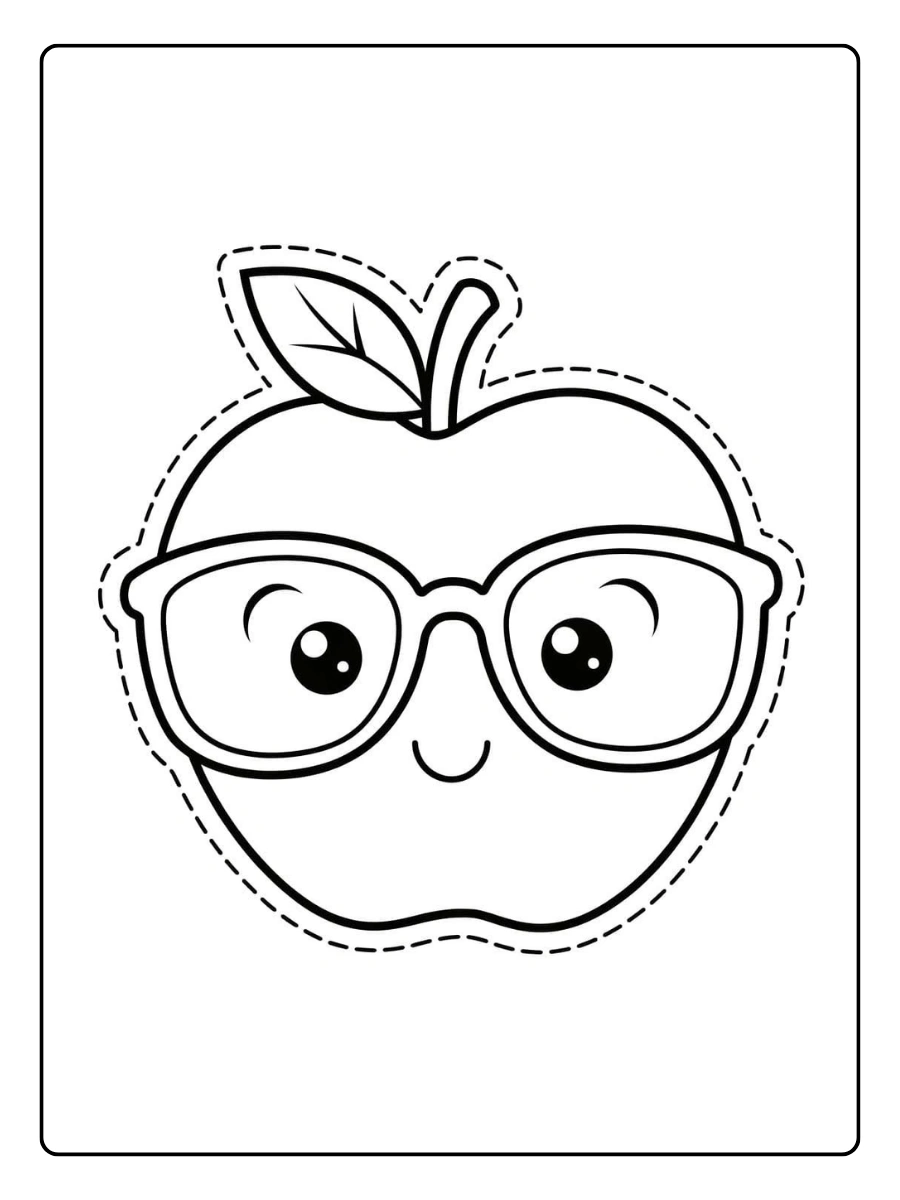 apfel ausmalbild (15)