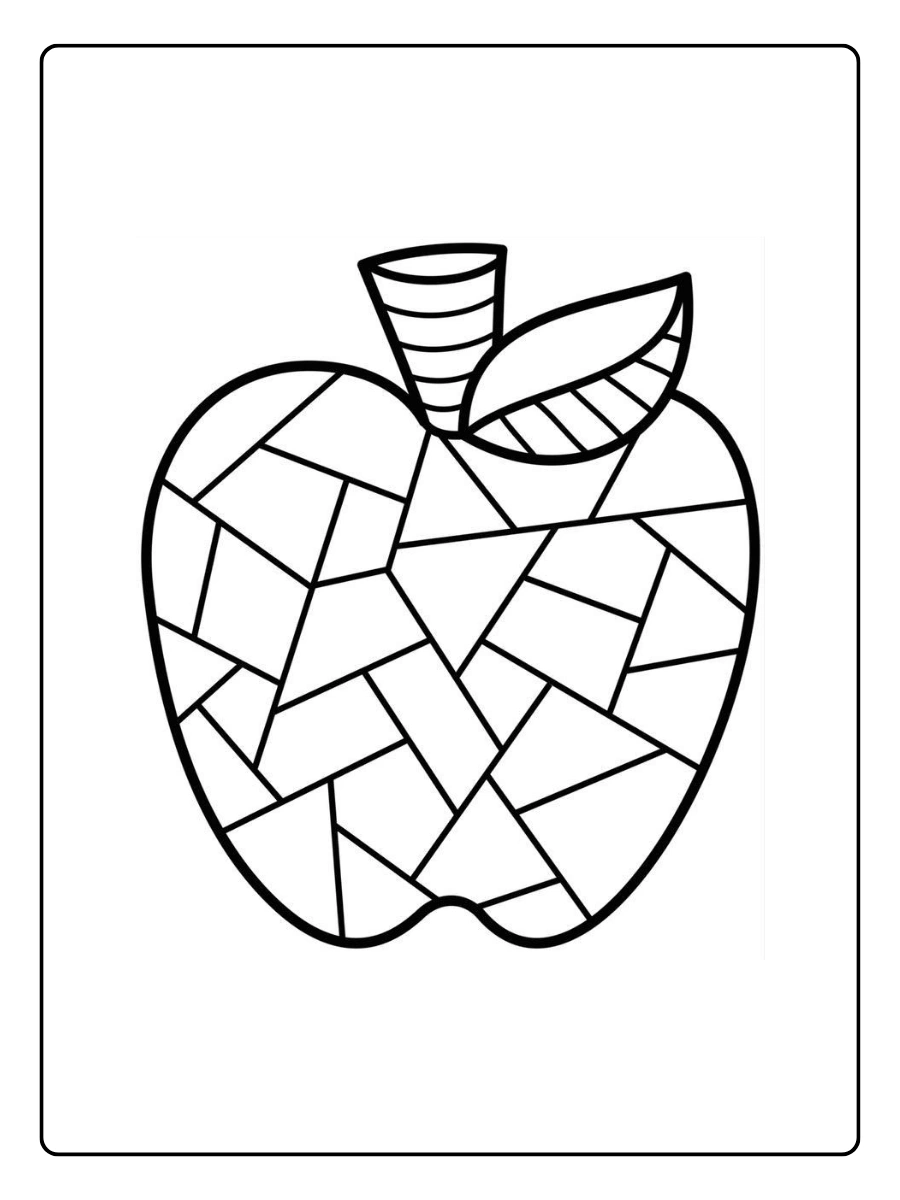 apfel ausmalbild (2)