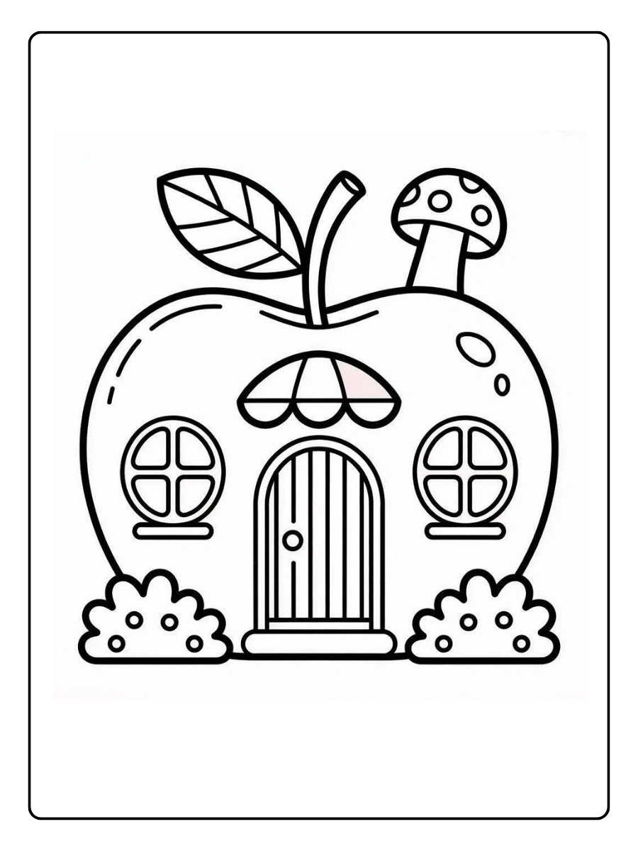 apfel ausmalbild (3)