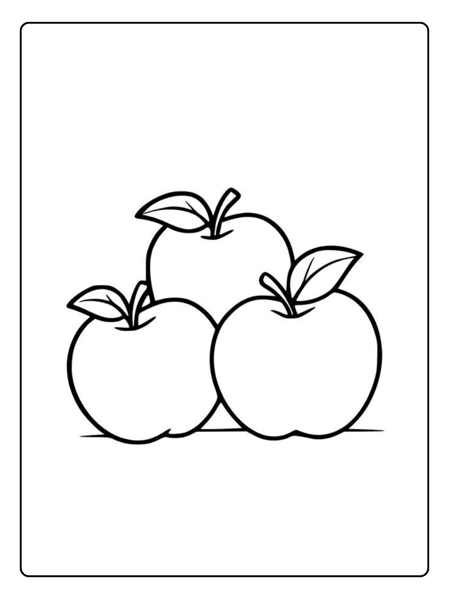 apfel ausmalbild (5)