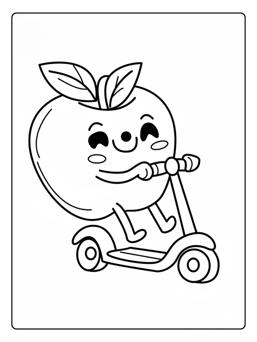 apfel ausmalbild (9)