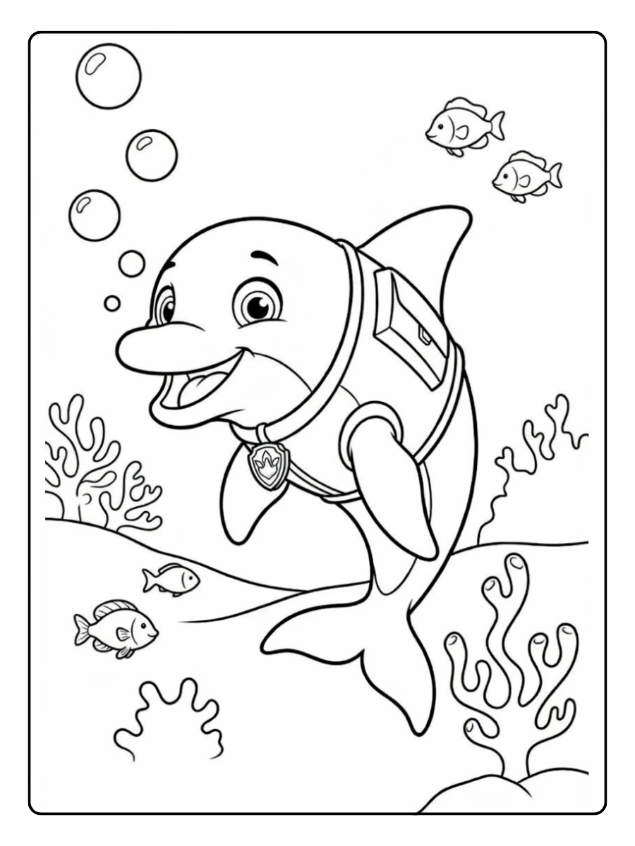 ausmalbild delfin (5)