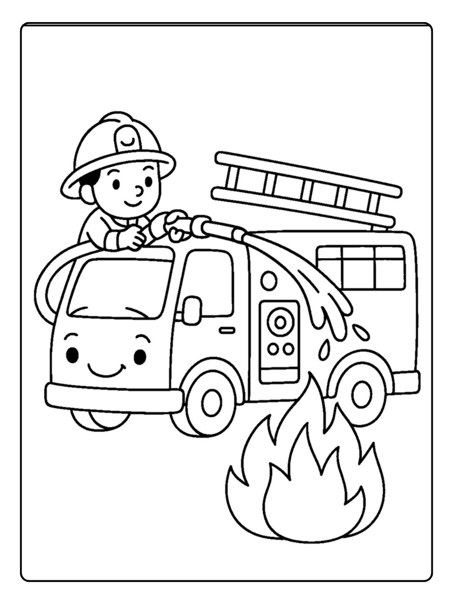 ausmalbild feuerwehrauto (1)