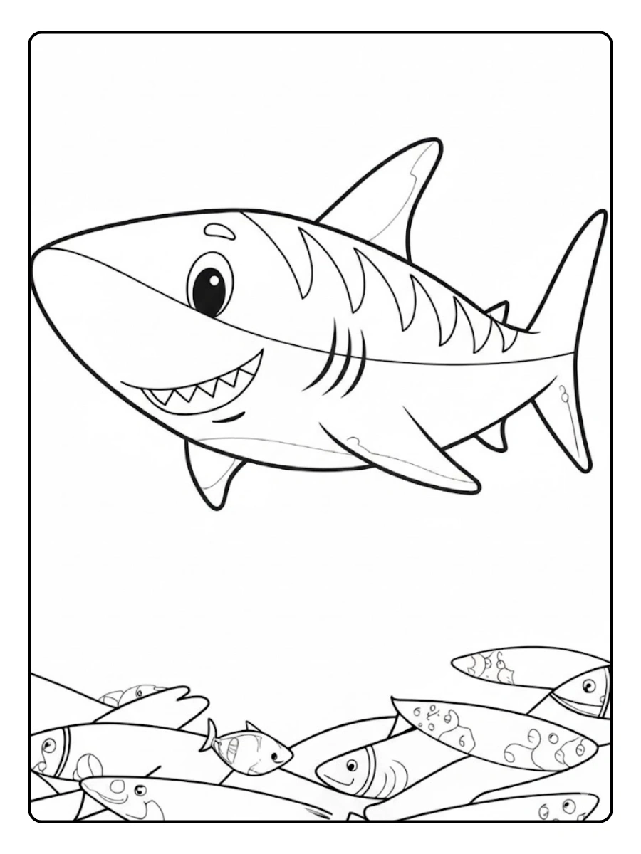 ausmalbild hai (11)