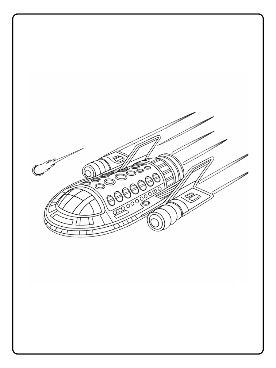 ausmalbild raketen (1)