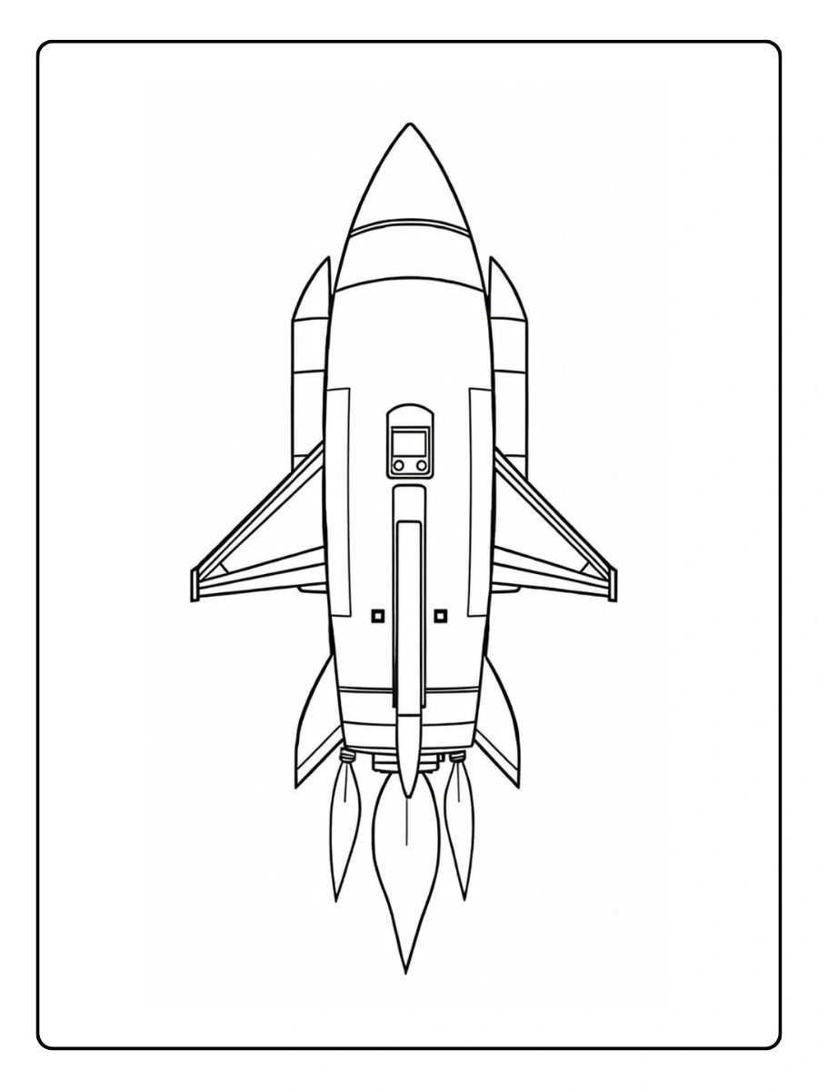 ausmalbild raketen (10)