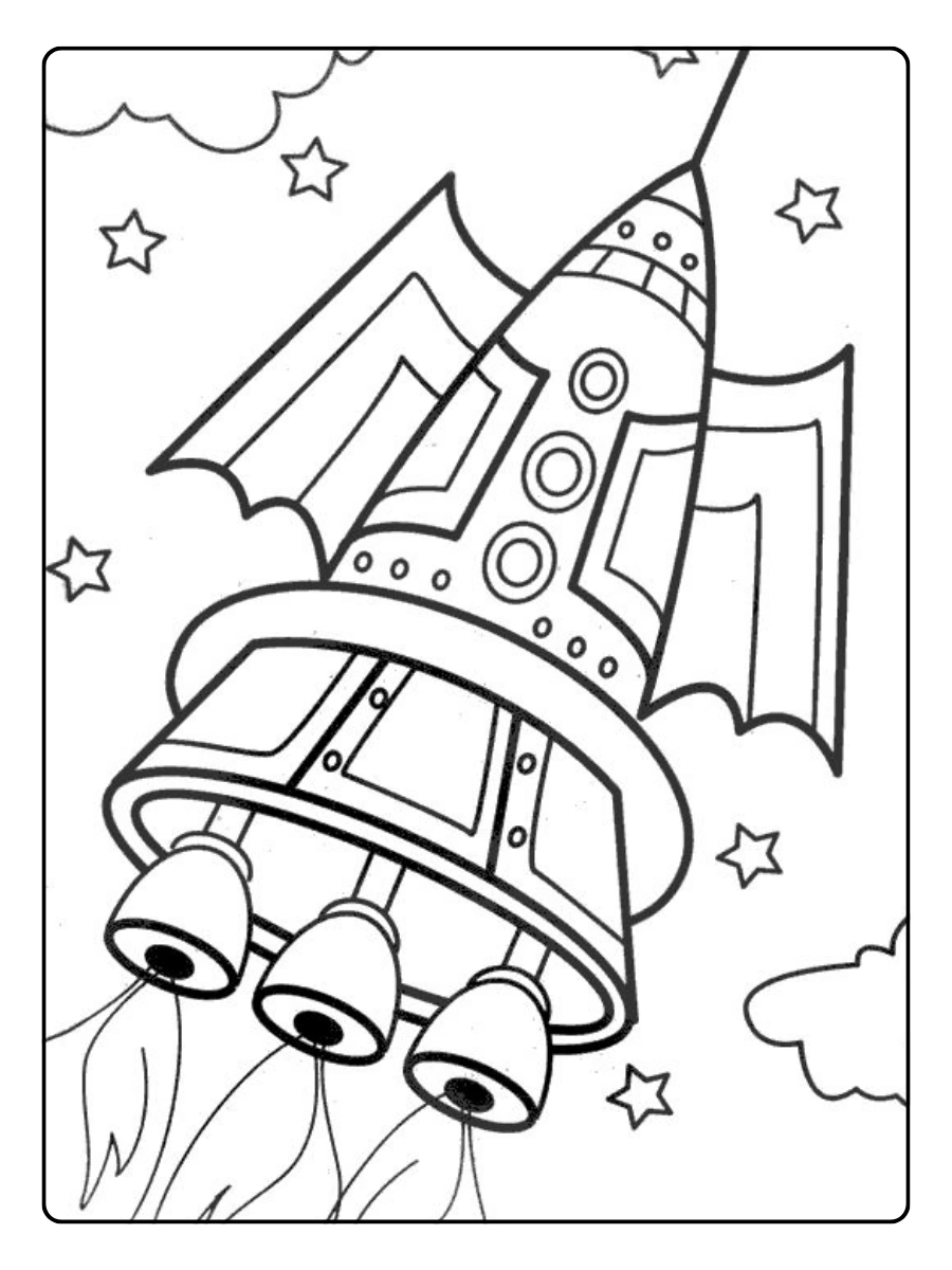 ausmalbild raketen (12)