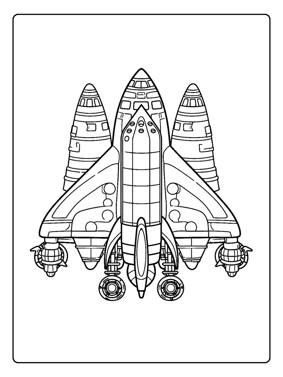 ausmalbild raketen (13)