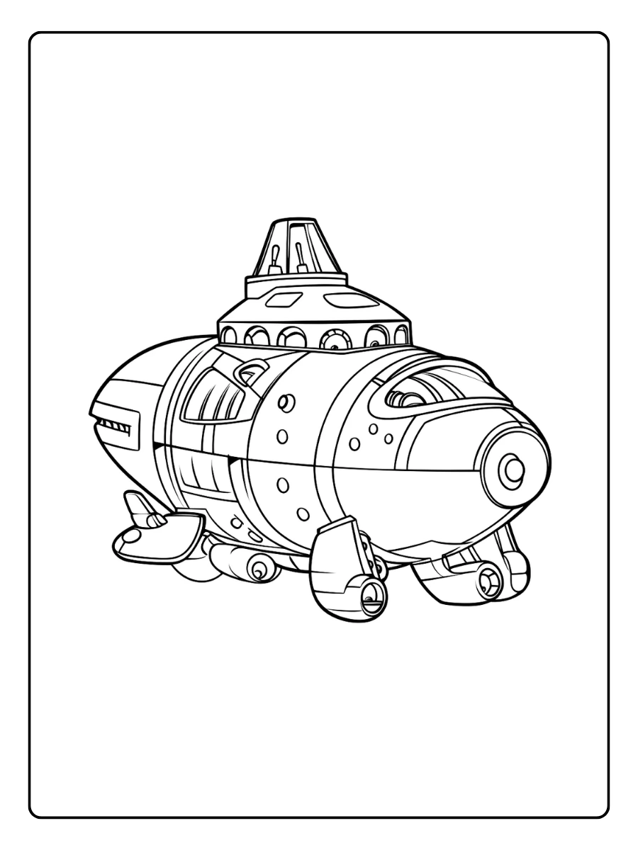 ausmalbild raketen (2)