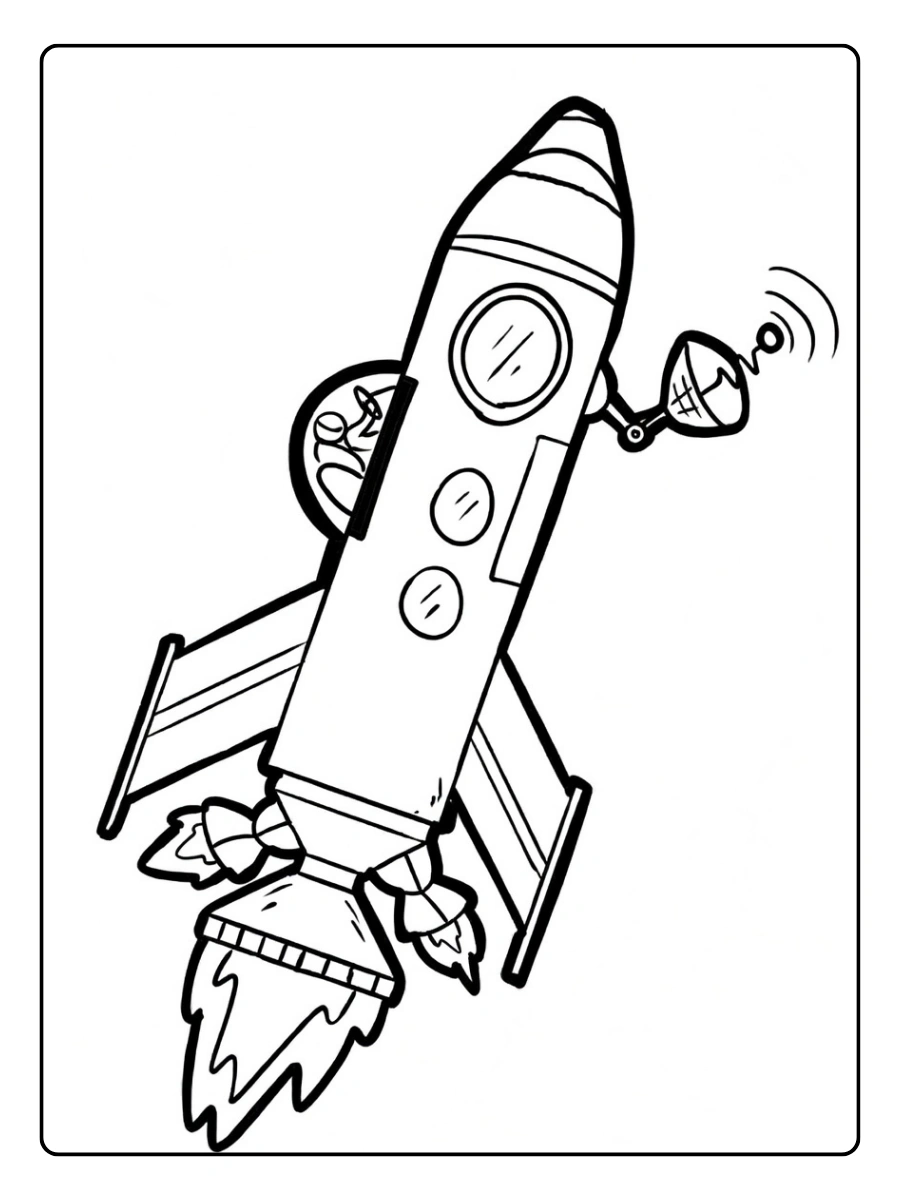 ausmalbild raketen (3)