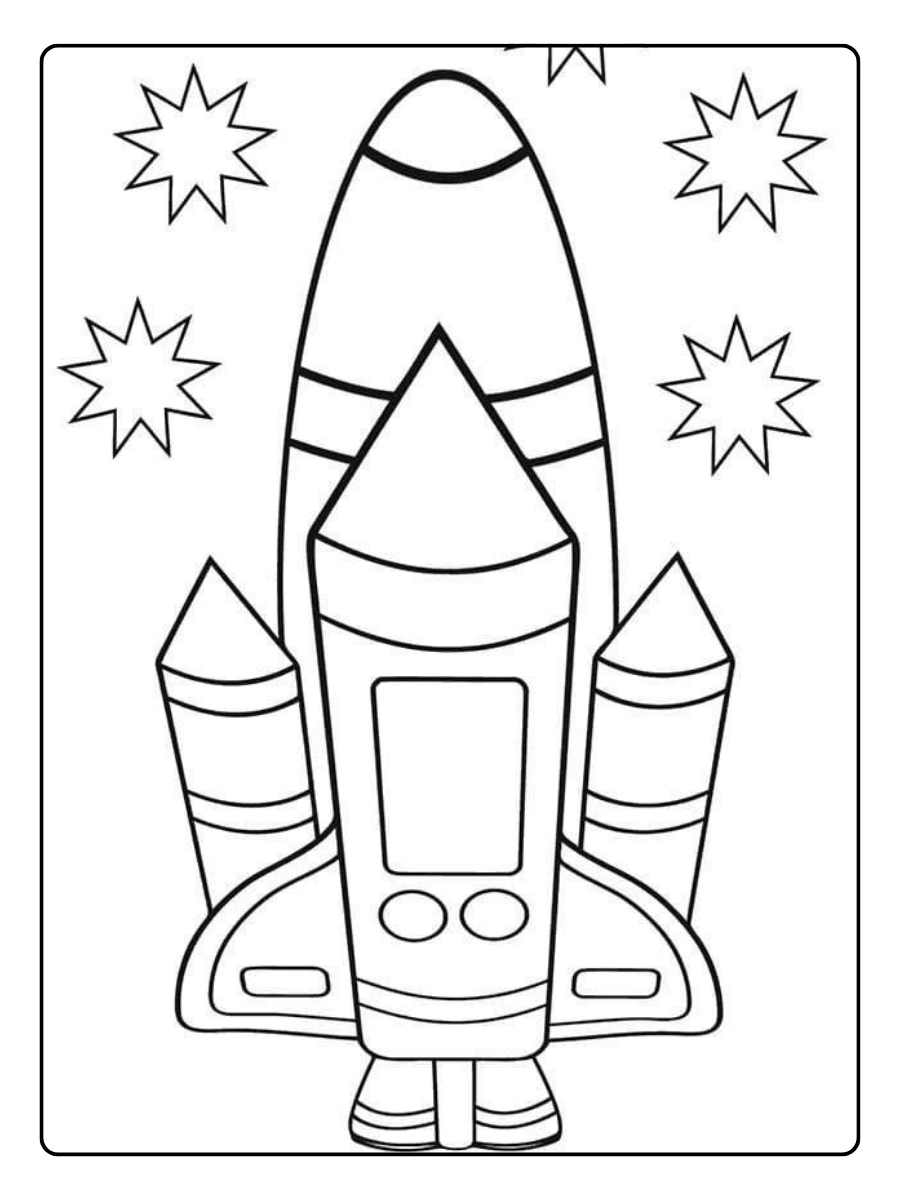 ausmalbild raketen (3)