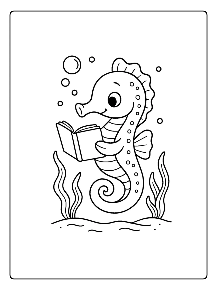 ausmalbild seepferdchen (11)