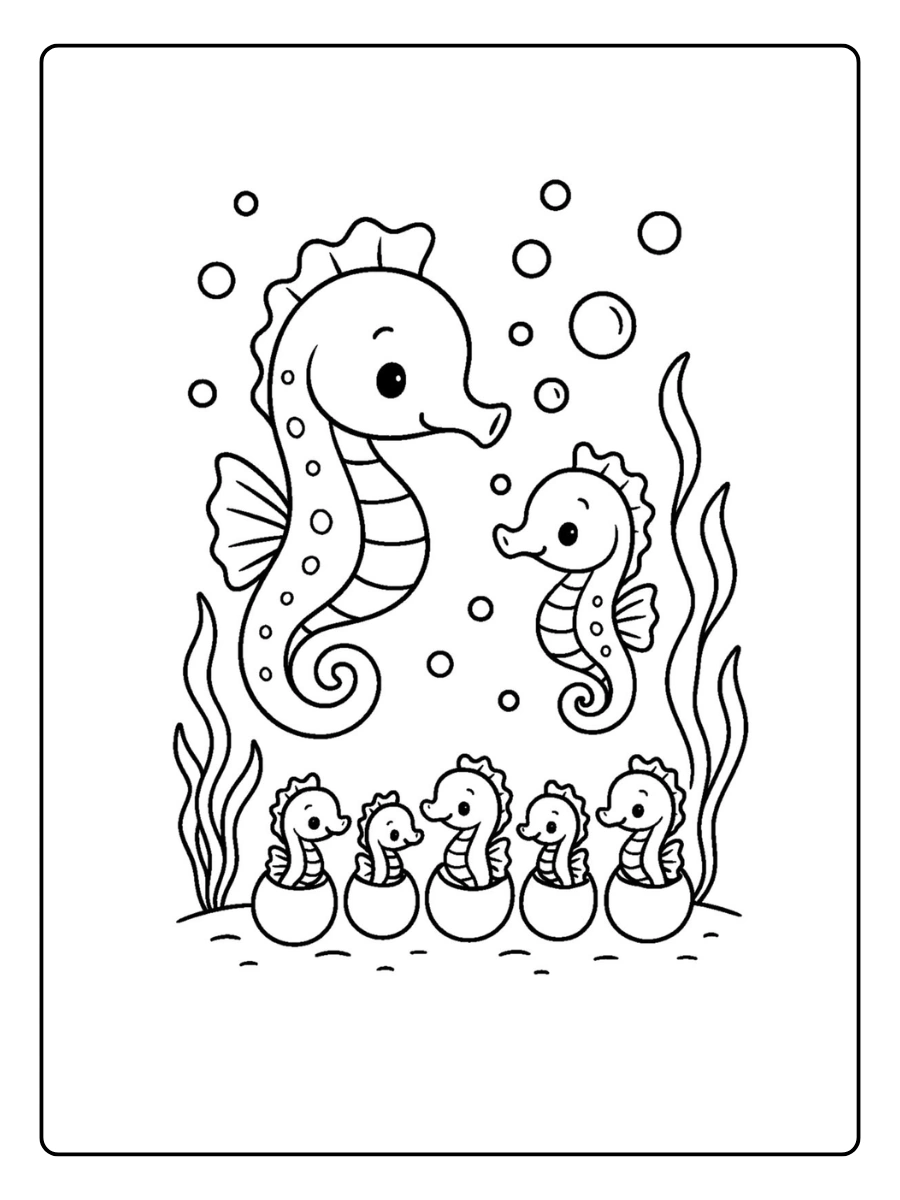 ausmalbild seepferdchen (13)