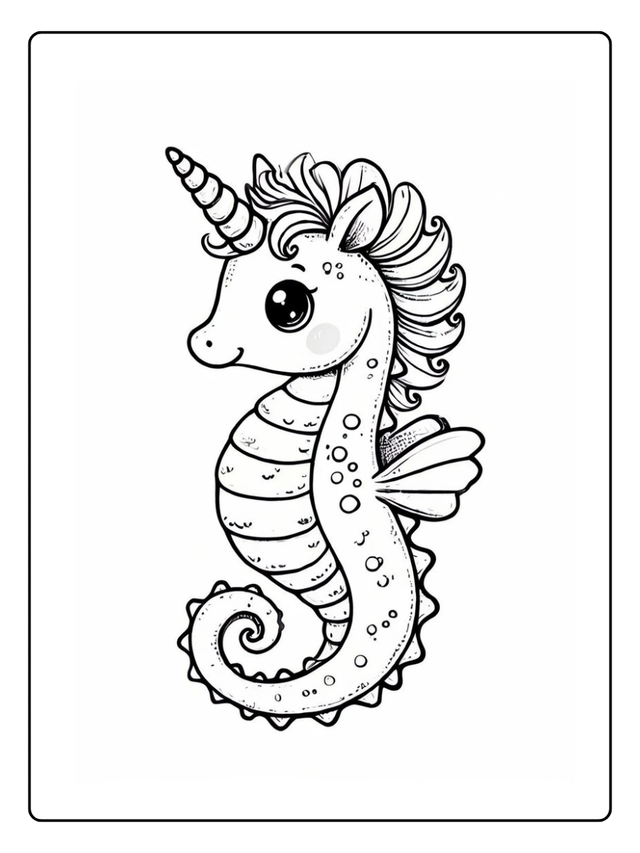 ausmalbild seepferdchen (6)