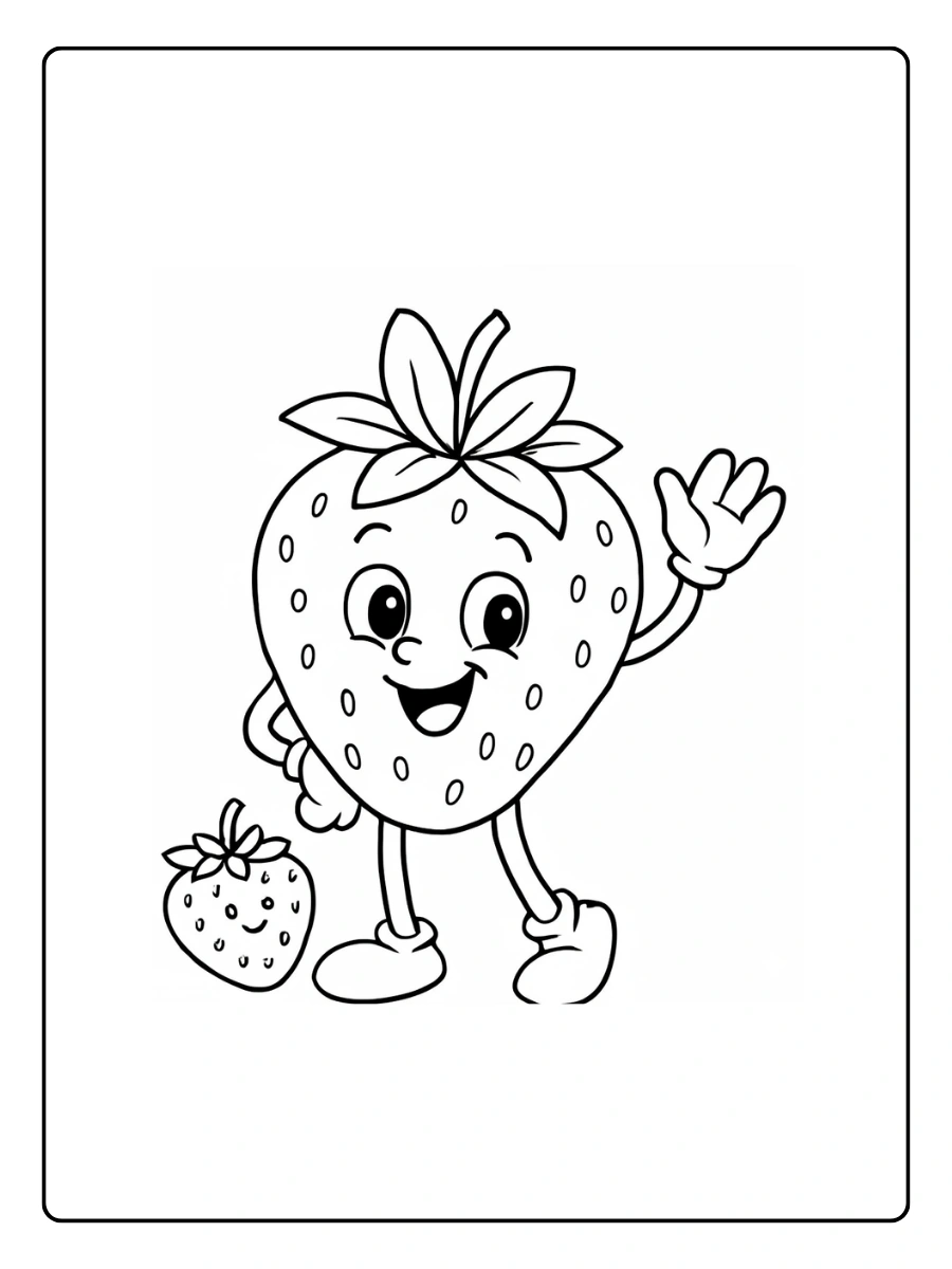 ausmalbilder erdbeeren (4)