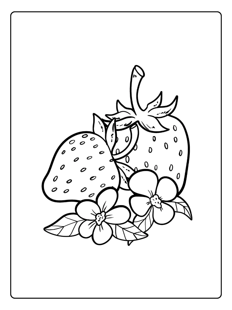 ausmalbilder erdbeeren (5)