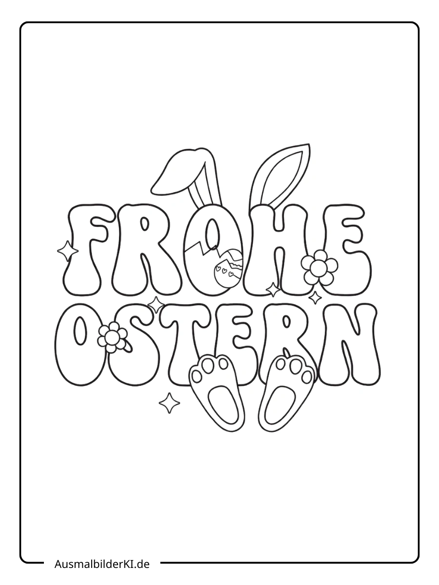 ausmalbilder frohe ostern