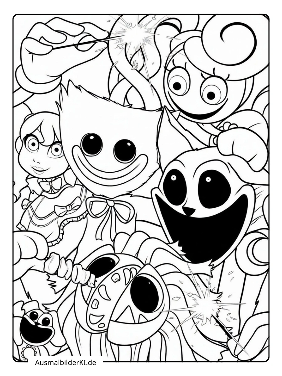 ausmalbilder poppy playtime 5 (20)