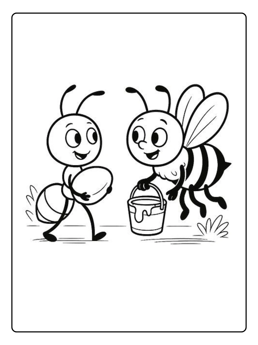 biene ausmalbild (4)