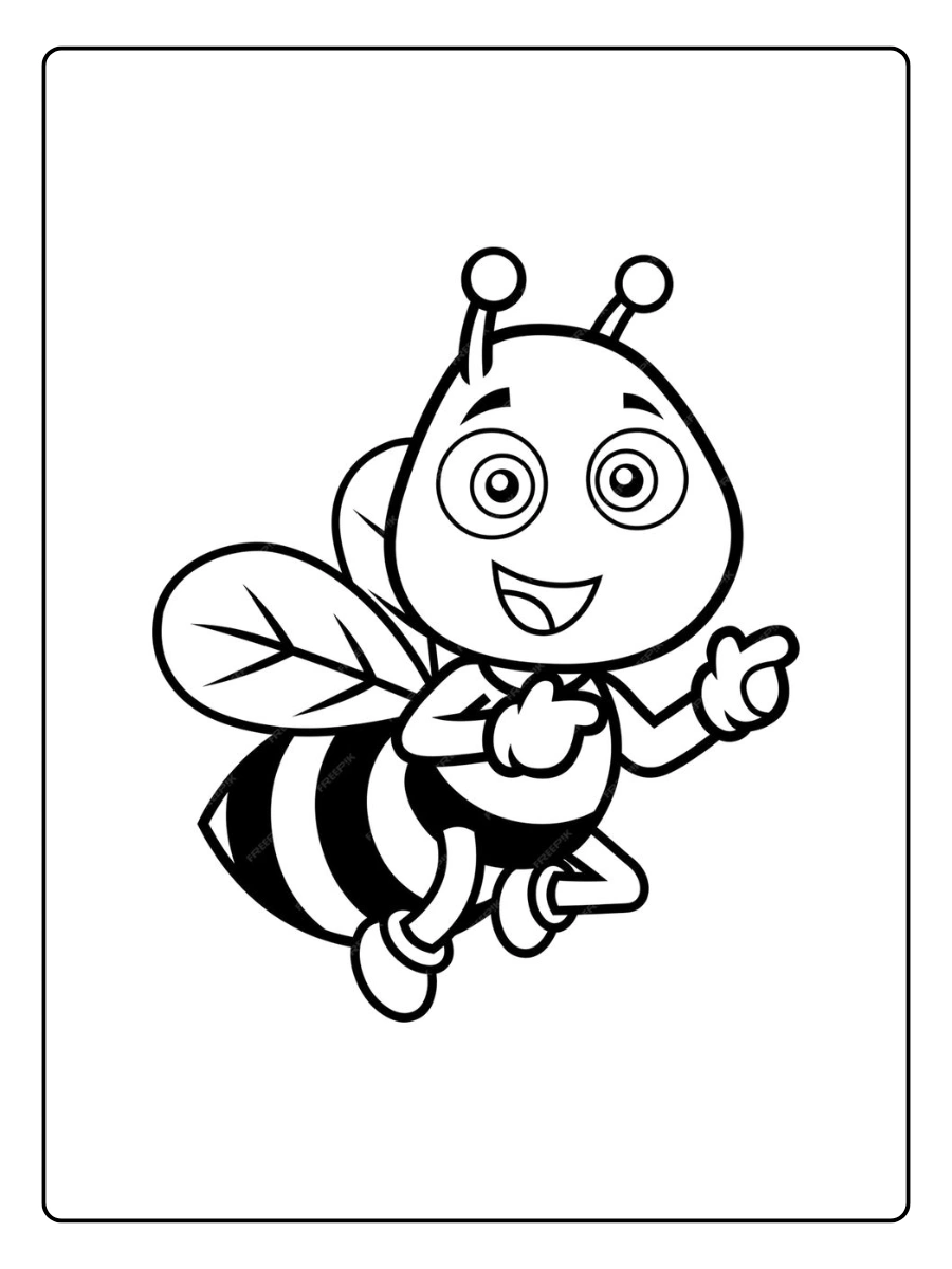 biene ausmalbild (6)