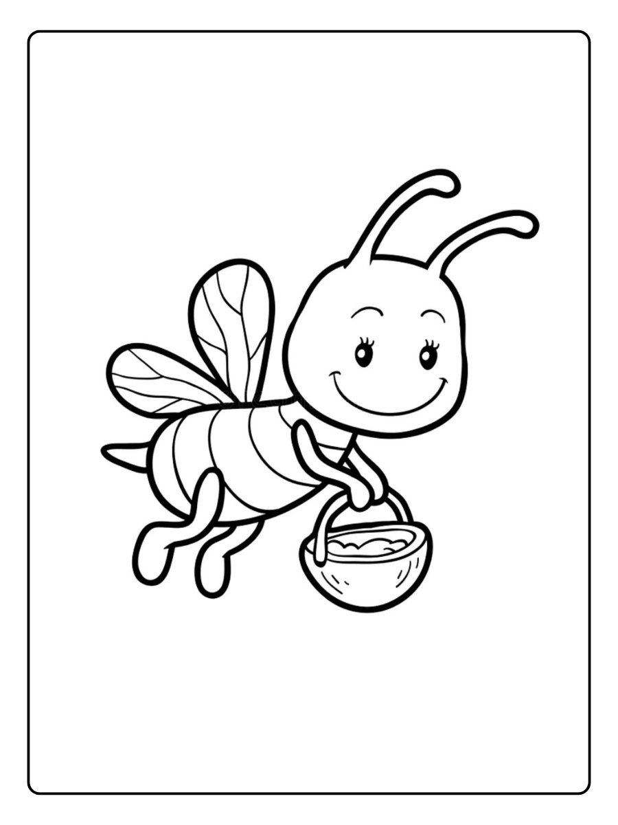 biene ausmalbild (7)