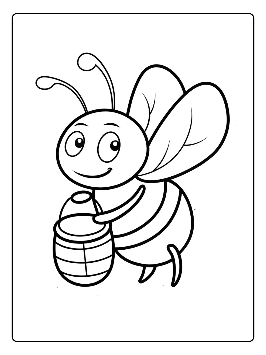 biene ausmalbild (8)